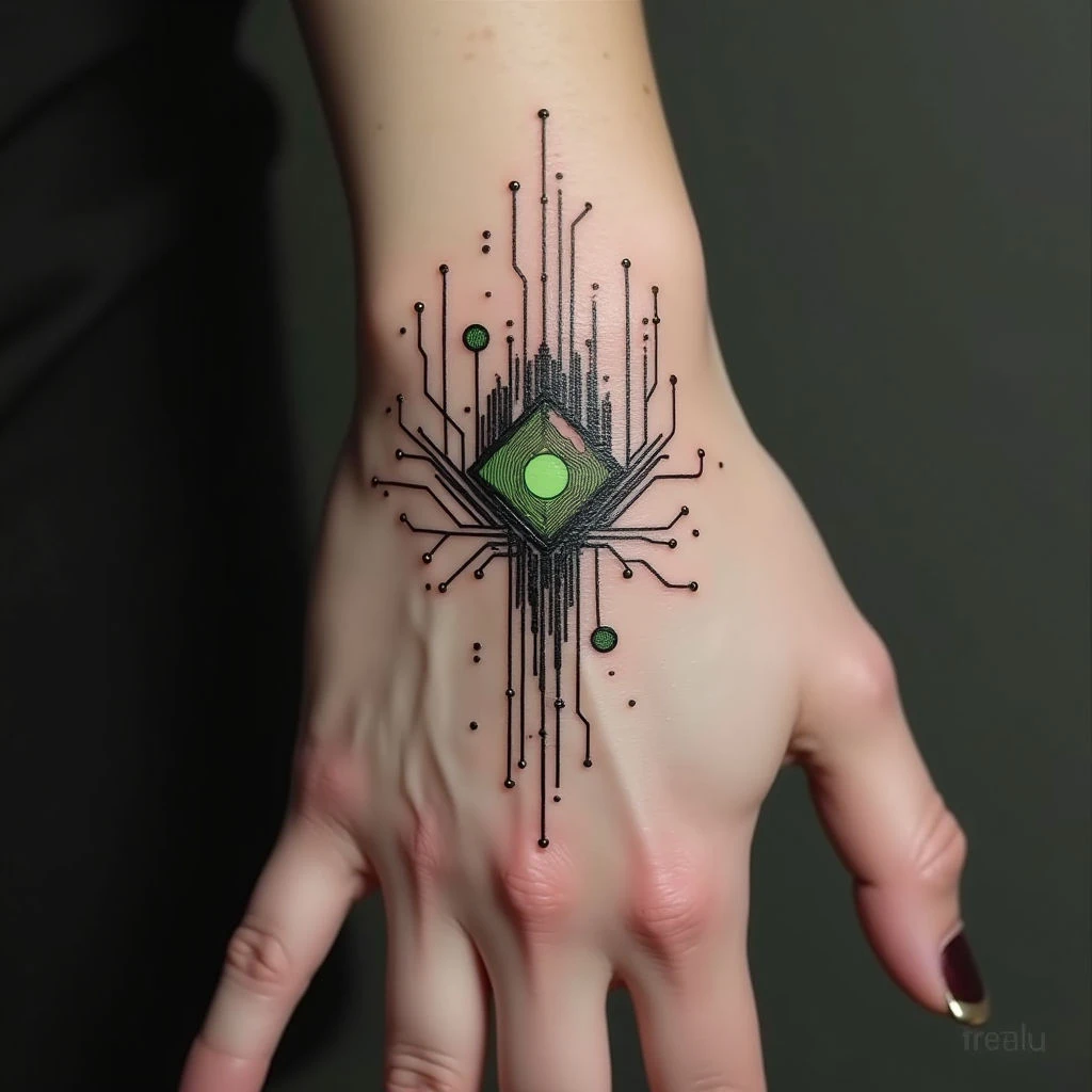 Unique Hand Tattoos for Girls: Simple & Cyberpunk Designs