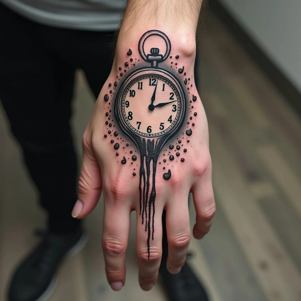 Unique Tattoo Designs for Male Hand: Dreamscapes & Surrealism