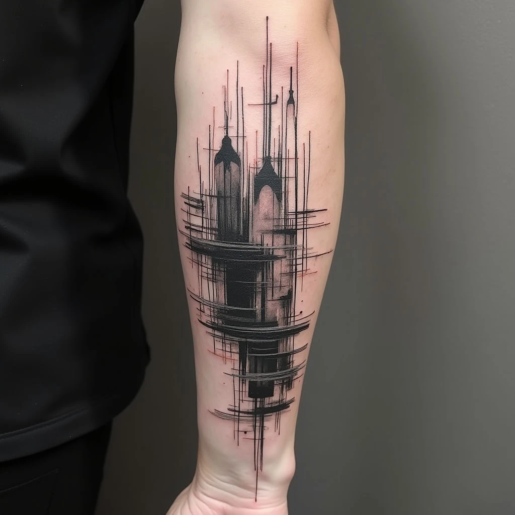 Unique Tattoo Designs for Men's Arms: A Sketchbook Aesthetic