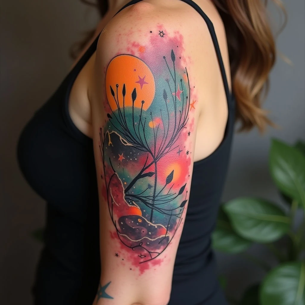 Upper Arm Half Sleeve Tattoo Ideas: A Guide to Inspiration & Design