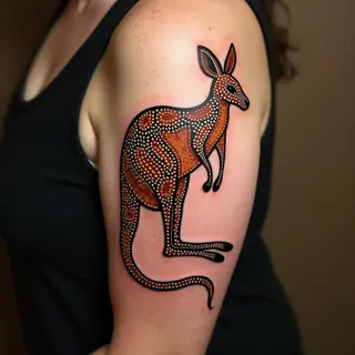 Dreamtime Whispers: Upper Arm Tattoo Ideas Inspired by Aboriginal Art