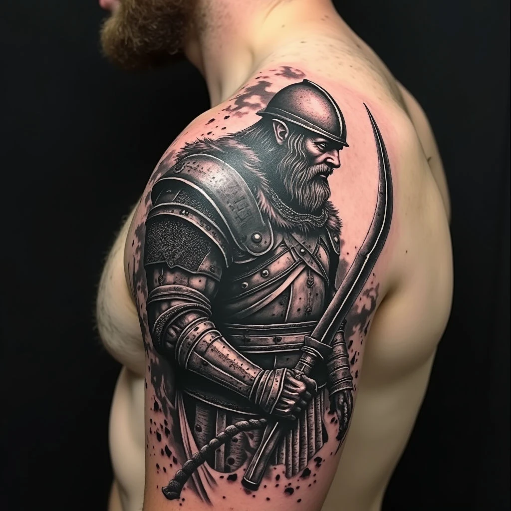 Unraveling the Viking Warrior Tattoo: Symbolism, Styles & Meaning