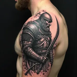 Unraveling the Viking Warrior Tattoo: Symbolism, Styles & Meaning