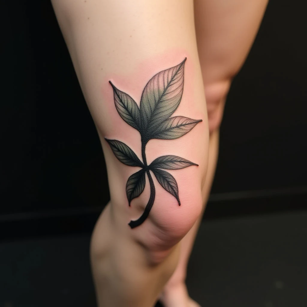 Elegant Name Tattoos: Watercolor Fonts for Your Knee