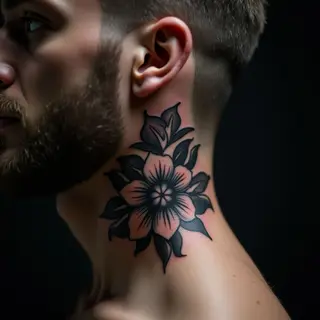 Monochrome Watercolor Neck Cover-Ups for Men