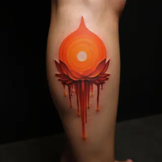 Spiritual Watercolor Tattoos on Your Calf: Meaning & Inspiration