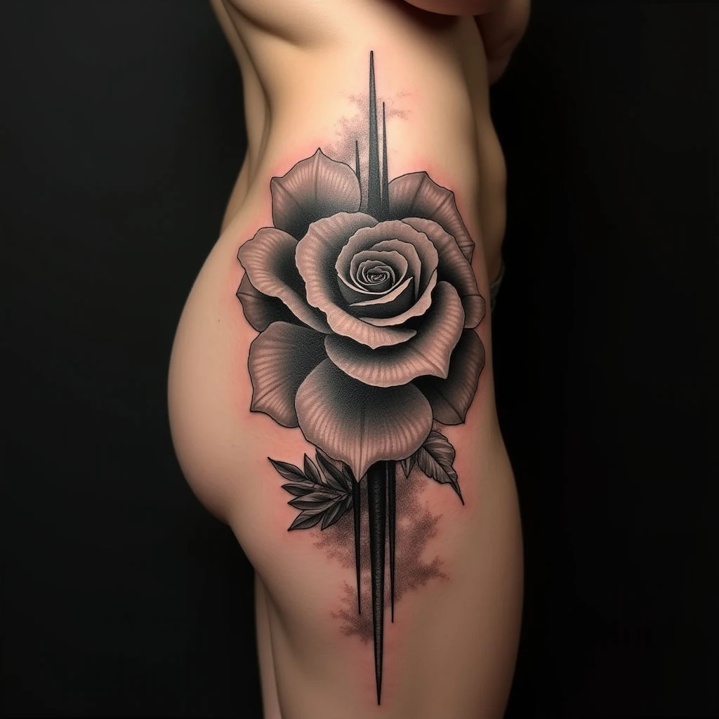 Watercolor Thigh Sleeve Tattoos: Meaning & Inspiration