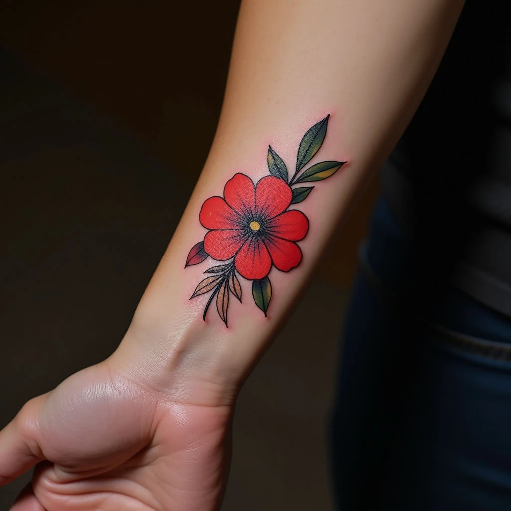 Watercolor Father & Daughter Tattoo Ideas for Your Wrist