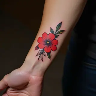 Watercolor Father & Daughter Tattoo Ideas for Your Wrist