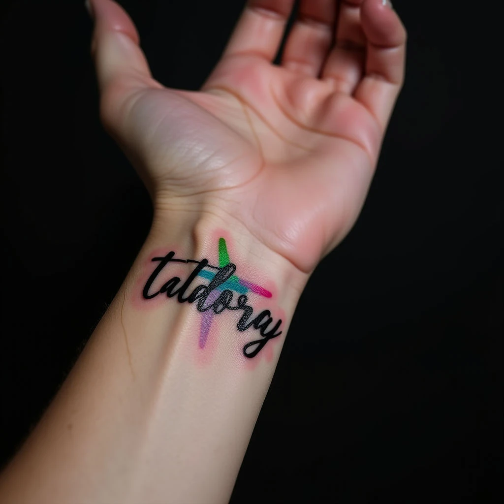 5 Meaningful Father & Son Name Tattoos (Watercolor Wrist Designs)