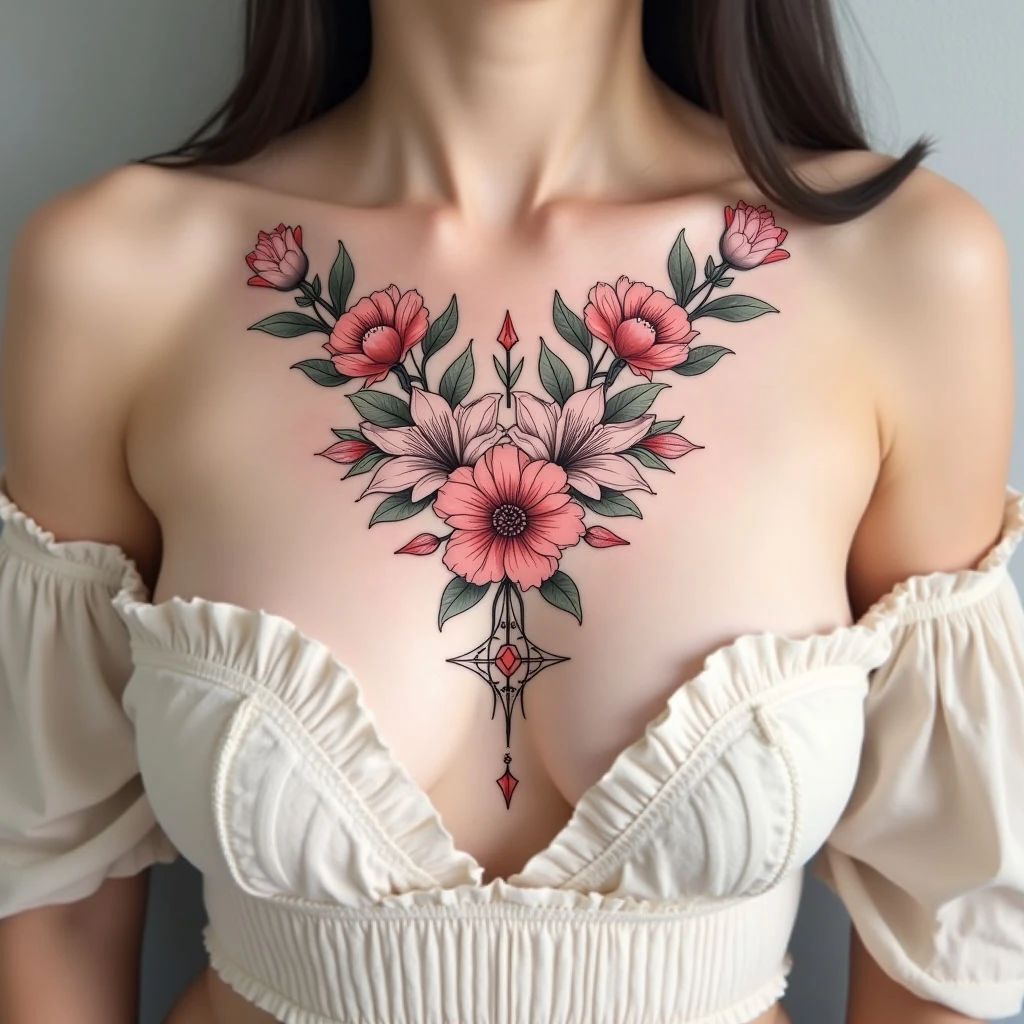 Women's Chest Tattoo Ideas: Designs, Meanings & Inspiration