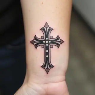 Women's Cross Tattoo on Wrist: Meaning & Design Ideas
