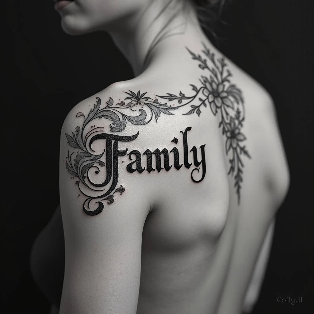 Word Family Tattoo Ideas: Timeless Expressions of Connection