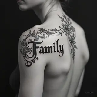 Word Family Tattoo Ideas: Timeless Expressions of Connection