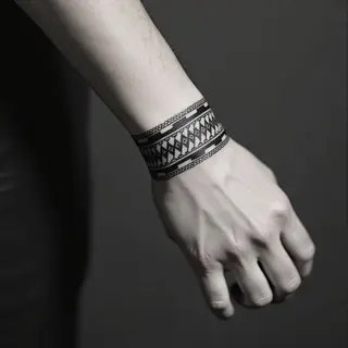 Wrist Bracelet Tattoo Ideas for Men