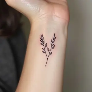 Delicate Floral Wrist Tattoos: A Minimalist Expression