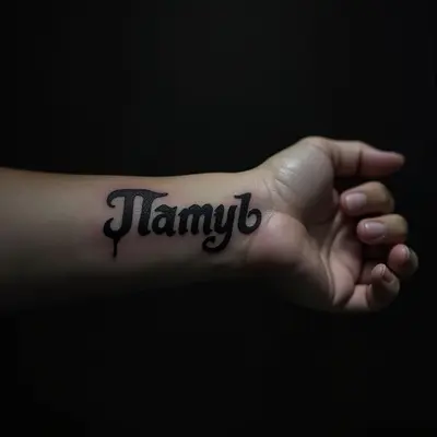 Wrist Name Tattoo Ideas: A Darkly Elegant Guide